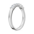 RHAPSODY 950 Platinum IGI CERTIFIED Diamond (Sqr) (E-F- VS) Ring 0.50 Ct.
