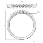 RHAPSODY 950 Platinum IGI CERTIFIED Diamond (Sqr) (E-F- VS) Ring 0.50 Ct.