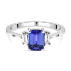 RHAPSODY 950 Platinum AAAA Tanzanite and Diamond (VS-E-F) Ring 1.29 Ct