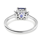 RHAPSODY 950 Platinum AAAA Tanzanite and Diamond (VS-E-F) Ring 1.29 Ct