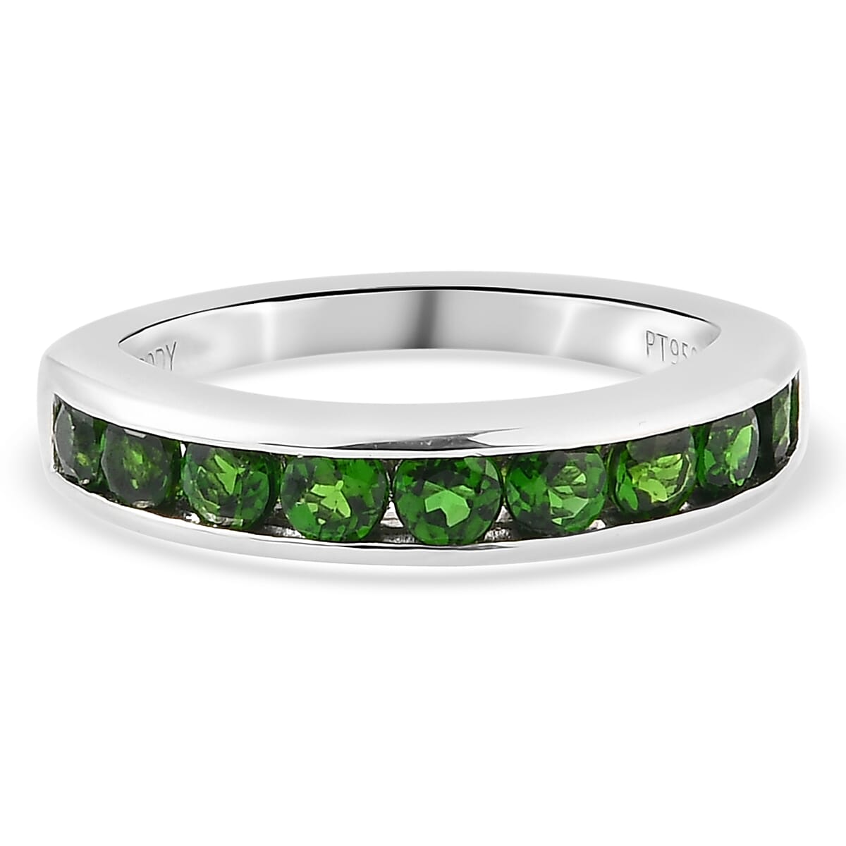 RHAPSODY 1.15 Ct  Diopside Half Eternity Band Ring in 950 Platinum 5 Grams 3477535 0