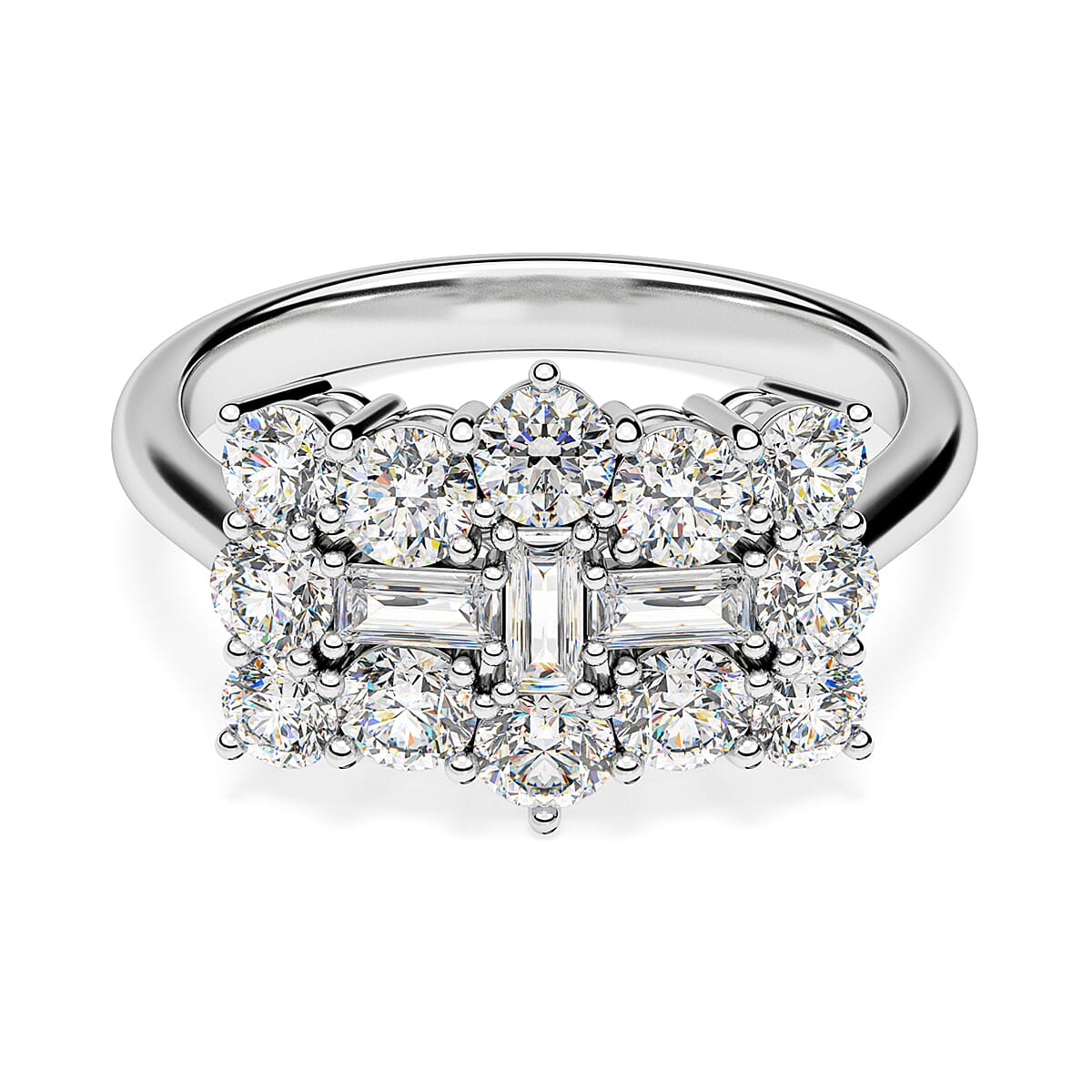 RHAPSODY 2 Ct. IGI Certified Diamond Boat Ring in 950 Platinum 7892373 0