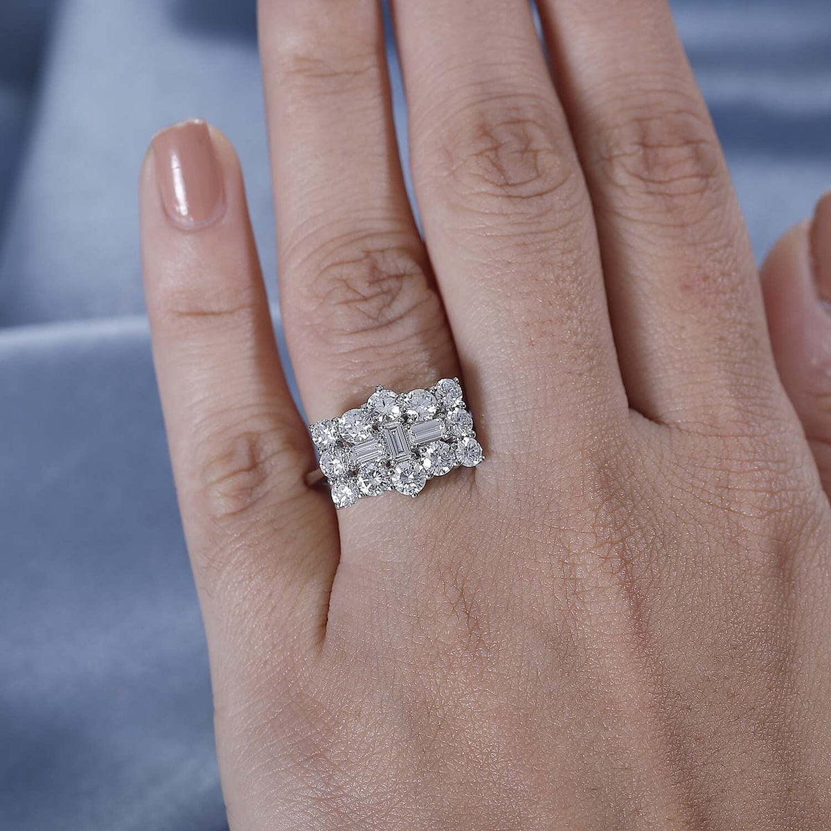 RHAPSODY 2 Ct. IGI Certified Diamond Boat Ring in 950 Platinum 7892373 3