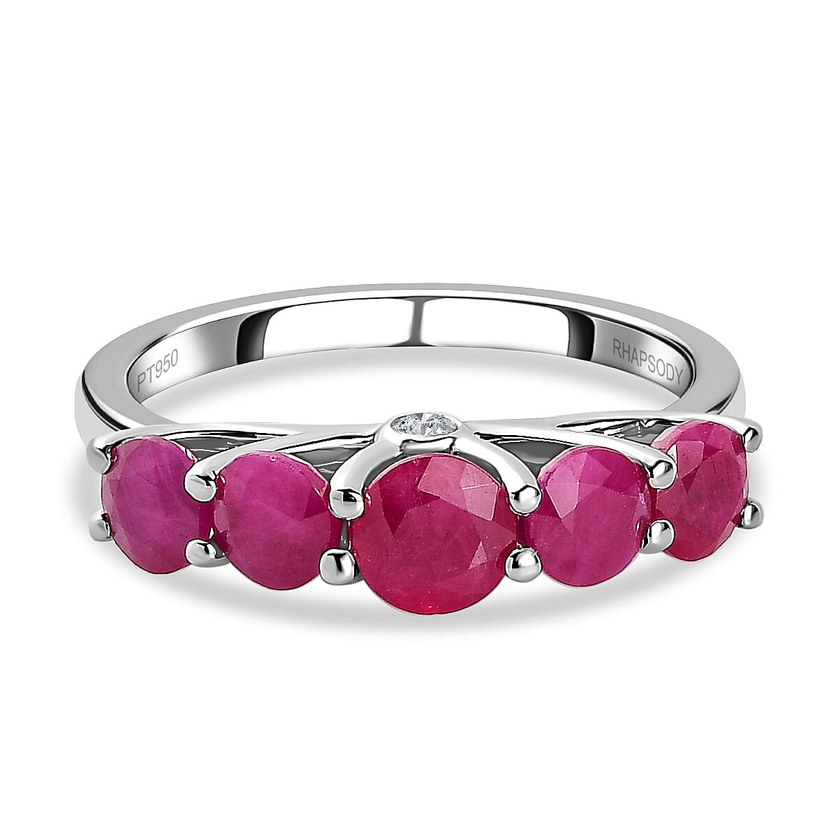 950 Platinum AAAA Ruby and Diamond (VS) Ring 7197080 1