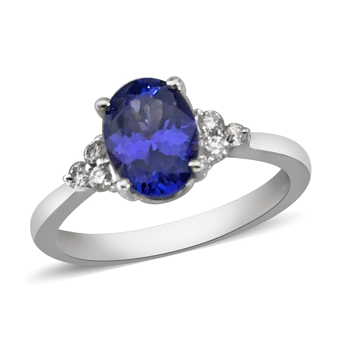 RHAPSODY 950 Platinum 1.40 Ct. AAAA Tanzanite Ring with VS E-F Diamond 3662060 0