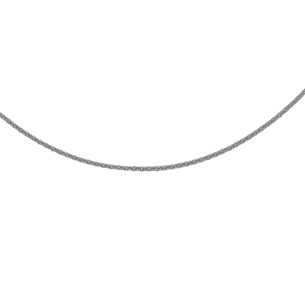 950 Platinum 1mm Trace Chain 16 Inch with Supreme Finish