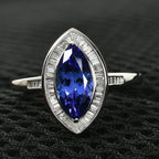 RHAPSODY 950 Platinum AAAA Tanzanite (1.85 Ct) and Diamond (VS-E-F) Ring 2.29 Ct.