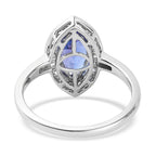 RHAPSODY 950 Platinum AAAA Tanzanite (1.85 Ct) and Diamond (VS-E-F) Ring 2.29 Ct.