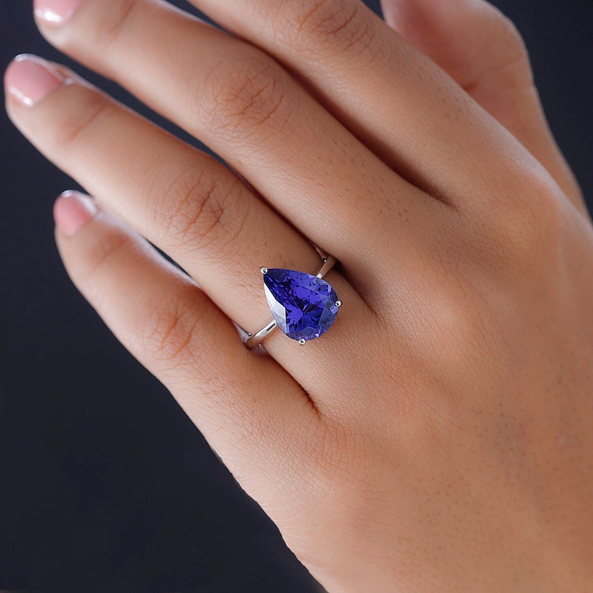RHAPSODY 950 Platinum AAAA Tanzanite Solitaire Engagement Ring 5.24 Ct 7156672 6