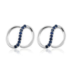 RHAPSODY 950 Platinum AAAA Blue Ceylon Sapphire Earrings. Platinum Wt 4.00 Gms