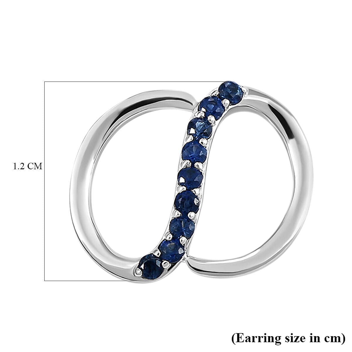 RHAPSODY 950 Platinum AAAA Blue Ceylon Sapphire Earrings with Screw Back 8727202 5