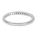 RHAPSODY 950 Platinum AAAA Ceylon Sapphire Half Eternity Ring