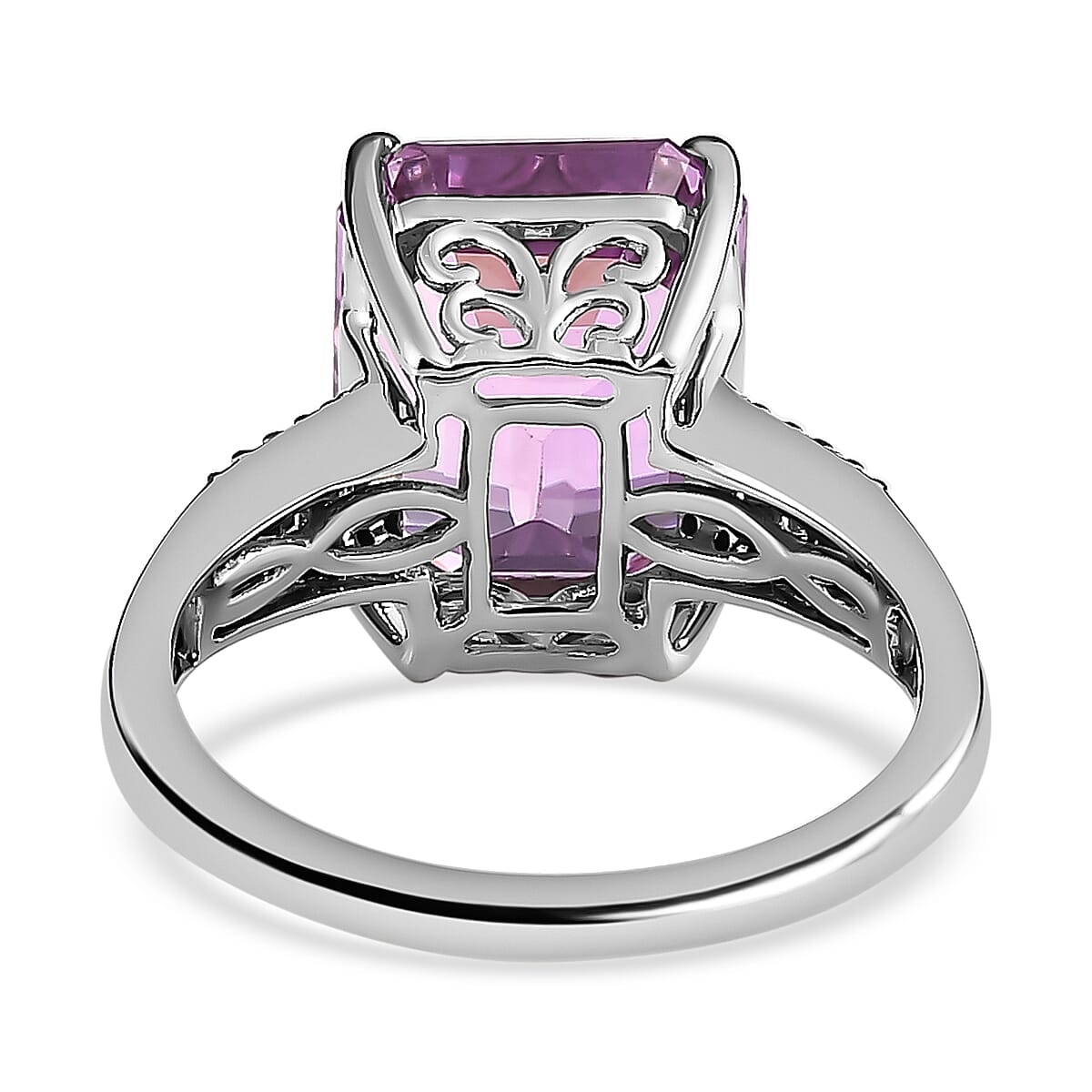 RHAPSODY 950 Platinum AAAA Patroke Kunzite and Diamond (VS - E-F) Ring 9.19 Ct, Platinum Wt. 5.71 Gms 7517934 10