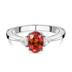 RHAPSODY 950 Platinum AAAA Songea Sapphire and Diamond (VS- E-F) Ring 1.10 Ct.