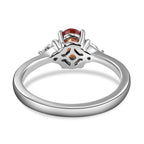 RHAPSODY 950 Platinum AAAA Songea Sapphire and Diamond (VS- E-F) Ring 1.10 Ct.