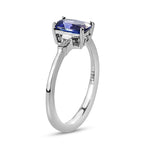 RHAPSODY 950 Platinum AAAA Tanzanite and Diamond (VS-E-F) Ring 1.03 Ct.