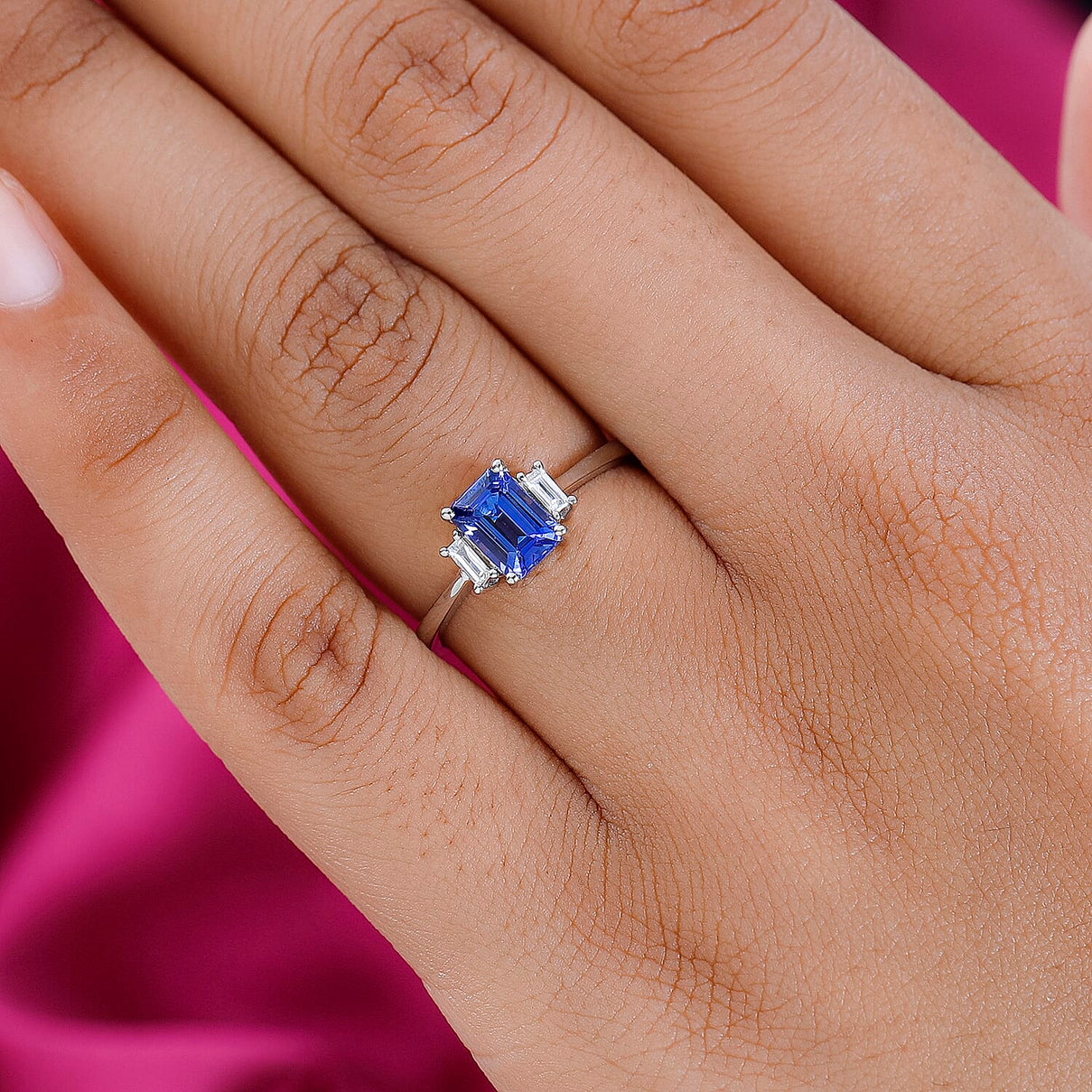 RHAPSODY 950 Platinum AAAA Tanzanite and Diamond (VS-E/F) Ring 1.22 Ct. 7547428 2