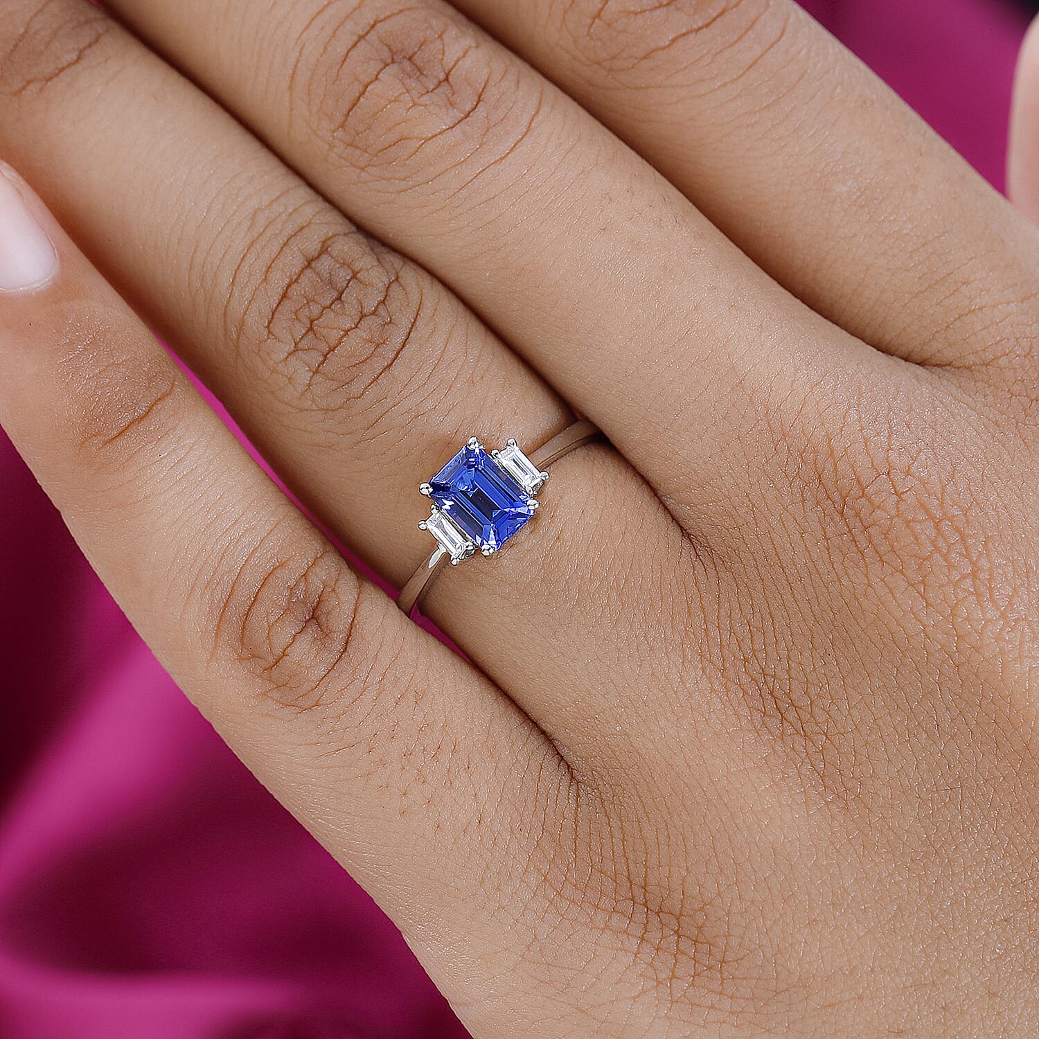 RHAPSODY 950 Platinum AAAA Tanzanite and Diamond (VS-E/F) Ring 1.22 Ct. 7547428 2