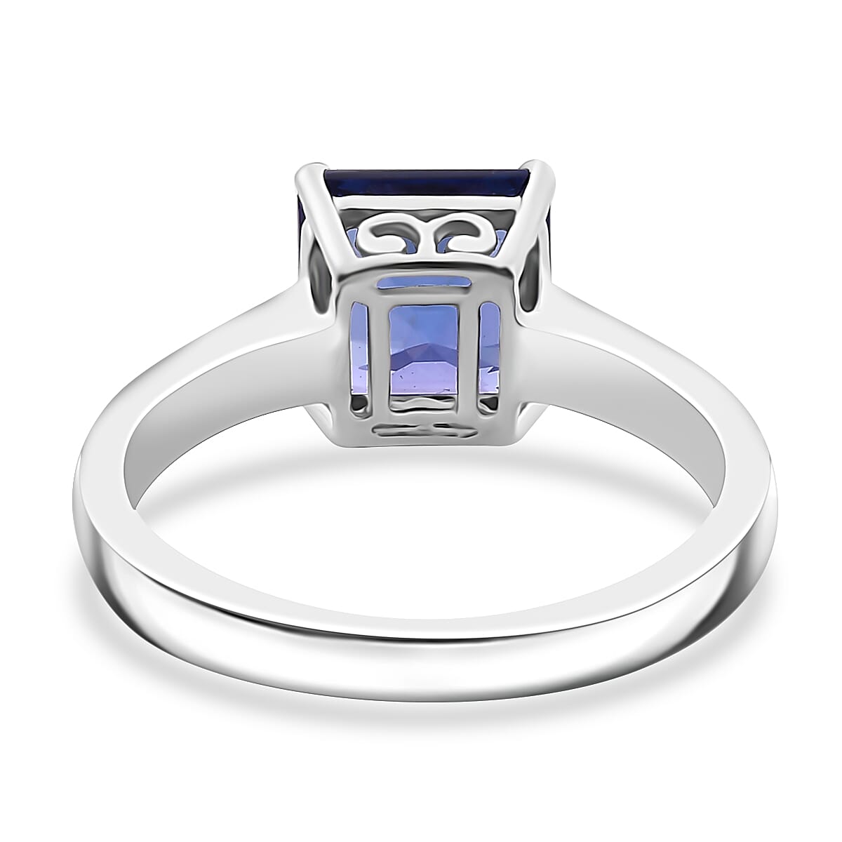 RHAPSODY - 950 Platinum Rare Asscher Cut AAAA Tanzanite Ring 3.00 Ct. 7955345 4