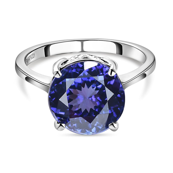 RHAPSODY 950 Platinum AAAA Tanzanite Solitaire Ring 5.00 Ct. Platinum 8913937 1