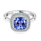 RHAPSODY 950 Platinum AAAA Tanzanite and Diamond (VS-E-F) Ring 2.75 Ct, Platinum Wt. 5.10 Gms
