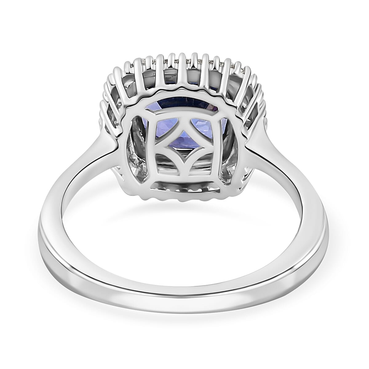 RHAPSODY 950 Platinum AAAA Tanzanite and Diamond (VS-E-F) Ring 2.75 Ct, Platinum Wt. 5.10 Gms 7819853 5