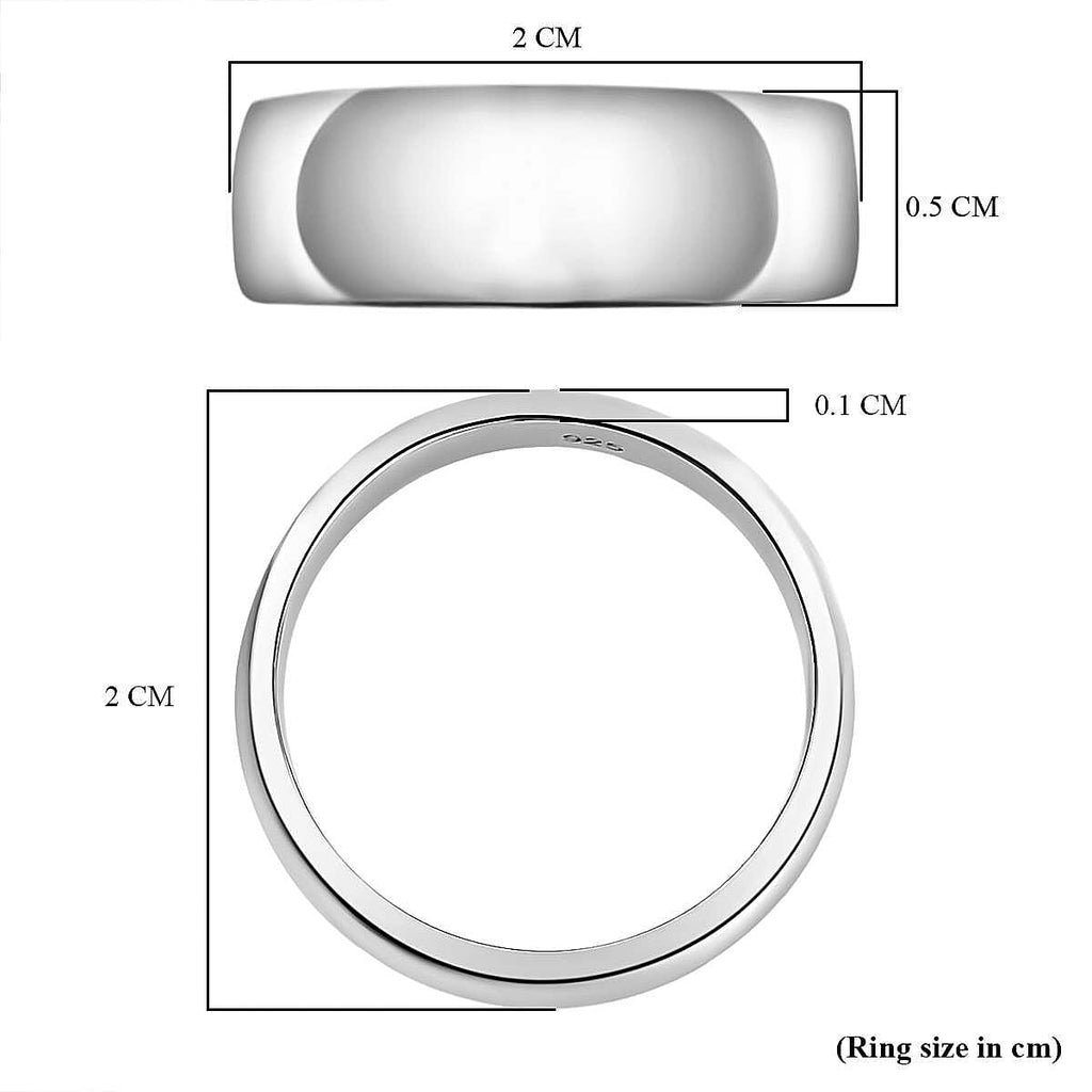 RHAPSODY The Eternity Collection - 950 Platinum Band Ring, Platinum Wt. 7.06 Gms.