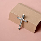 RHAPSODY 950 Platinum IGI Certified Diamond (VS-E-F) Cross Pendant 0.50 Ct.