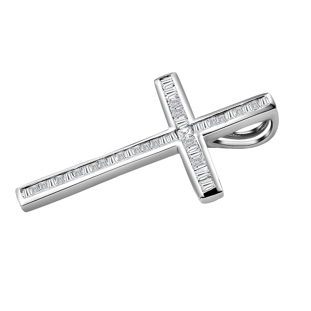RHAPSODY 950 Platinum Cross Pendant with VS-E-F Diamond 7281573 4