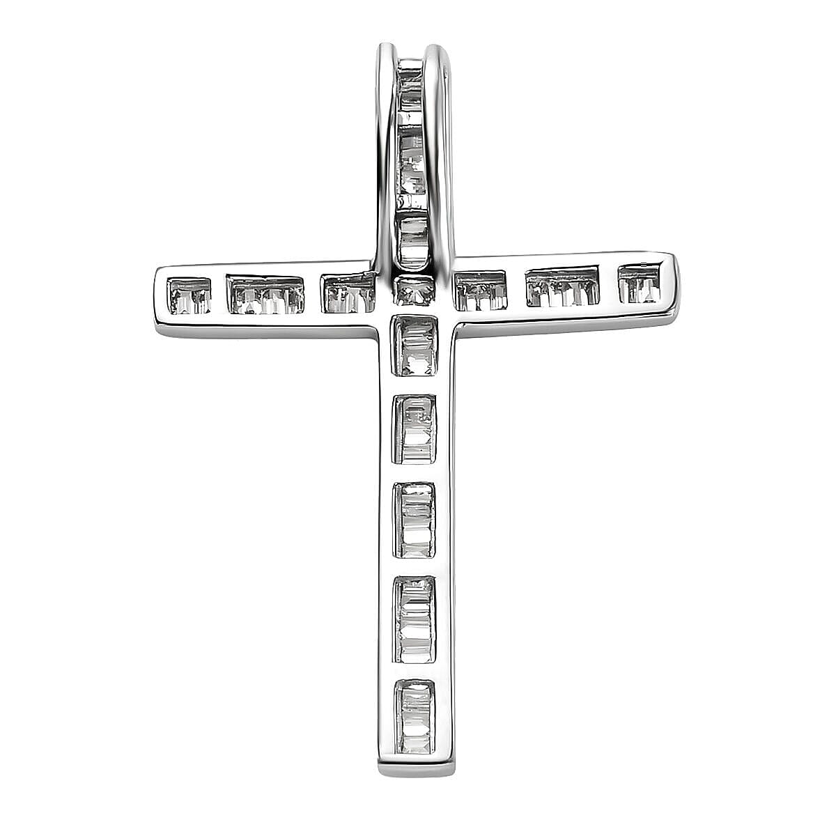 RHAPSODY 950 Platinum Cross Pendant with VS-E-F Diamond 7281573 5
