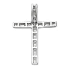 RHAPSODY 950 Platinum IGI Certified Diamond (VS-E-F) Cross Pendant 0.50 Ct.