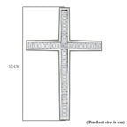 RHAPSODY 950 Platinum IGI Certified Diamond (VS-E-F) Cross Pendant 0.50 Ct.
