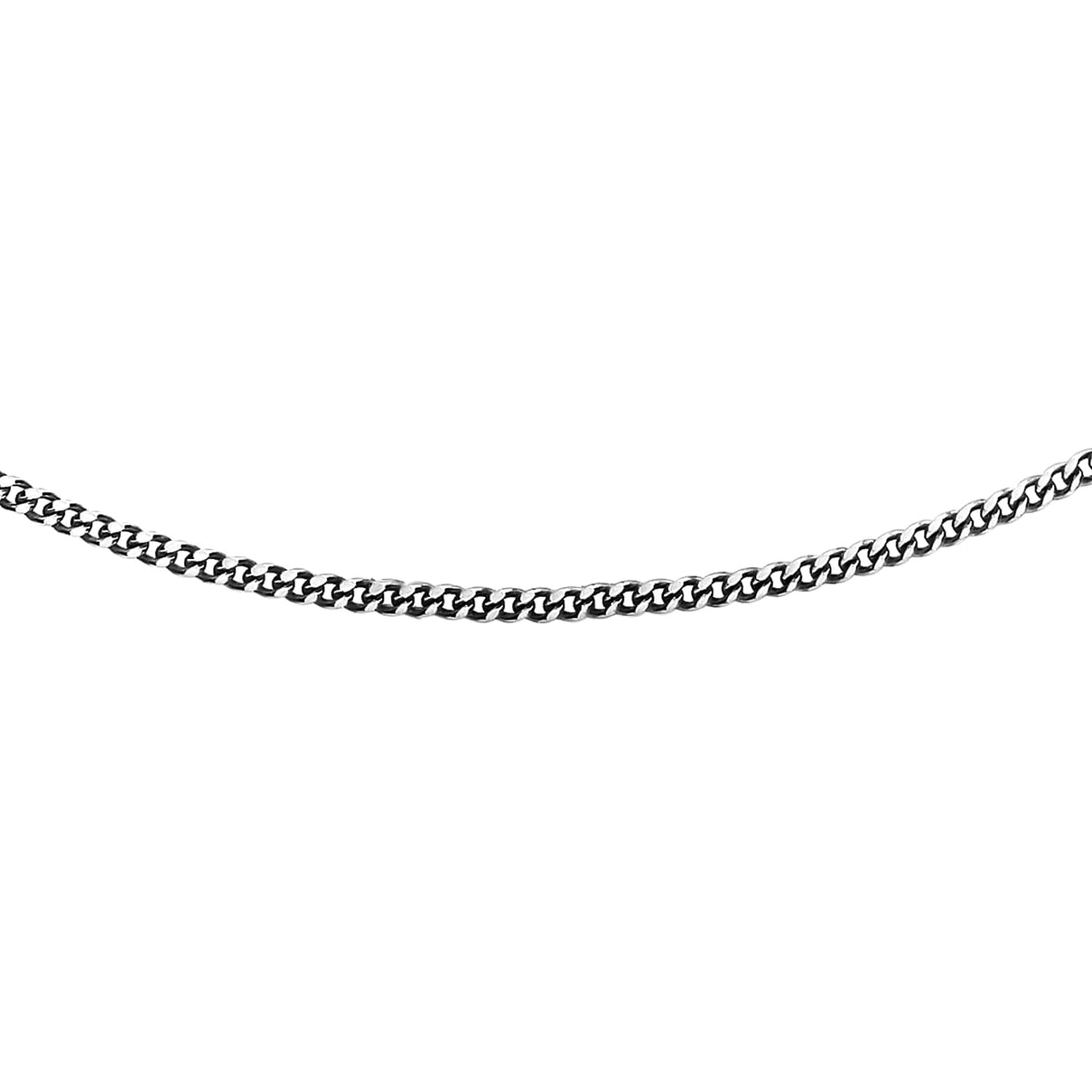 RHAPSODY 950 Platinum Diamond Cut 1mm Curb Chain 16 Inch with Supreme Finish 7167663 0