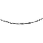 950 Platinum Diamond Cut Curb Chain 16 Inch with Supreme Finish