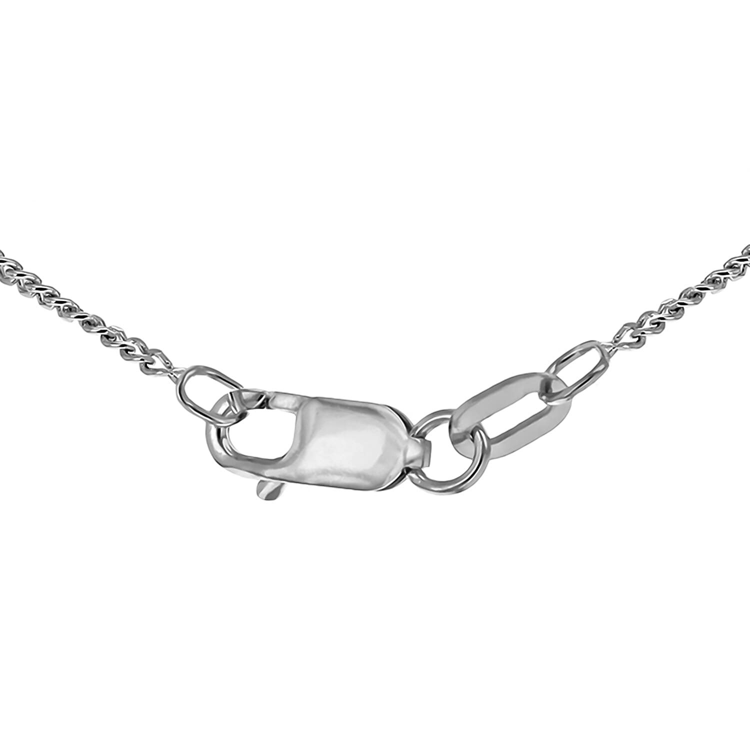 RHAPSODY 950 Platinum Diamond Cut 1.8mm Curb Chain 16 Inch with Supreme Finish 7167664 2