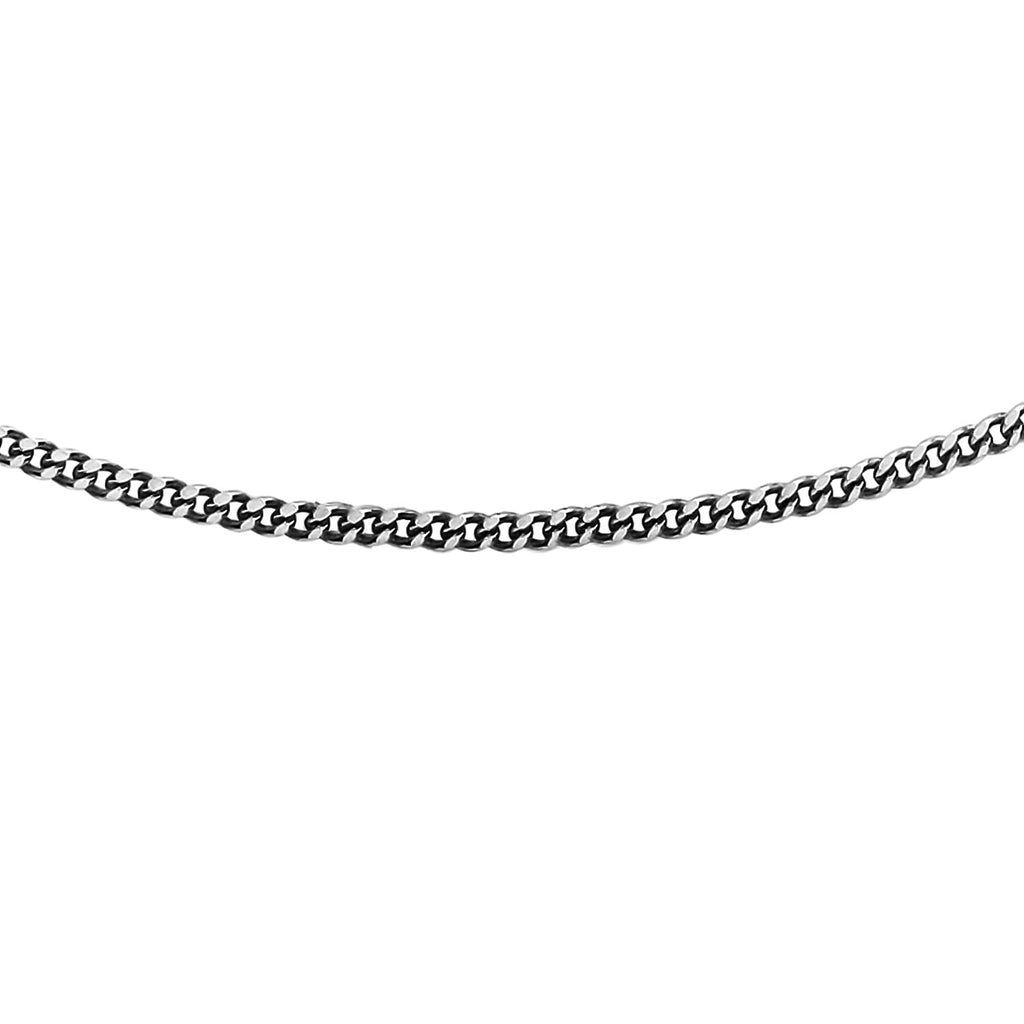 950 Platinum Diamond Cut Curb Chain 16 Inch with Supreme Finish