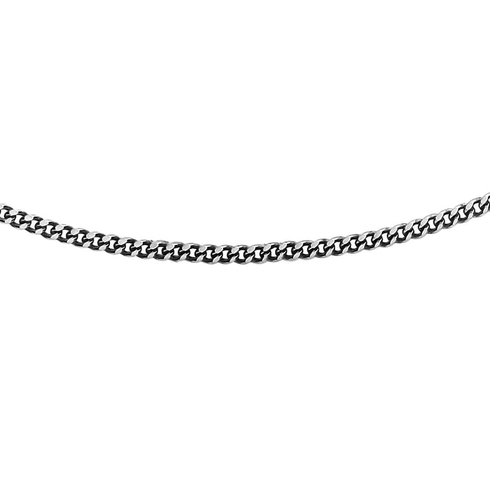 RHAPSODY 950 Platinum Diamond Cut 0.8mm Curb Chain 16 Inch with Supreme Finish 7167682 1