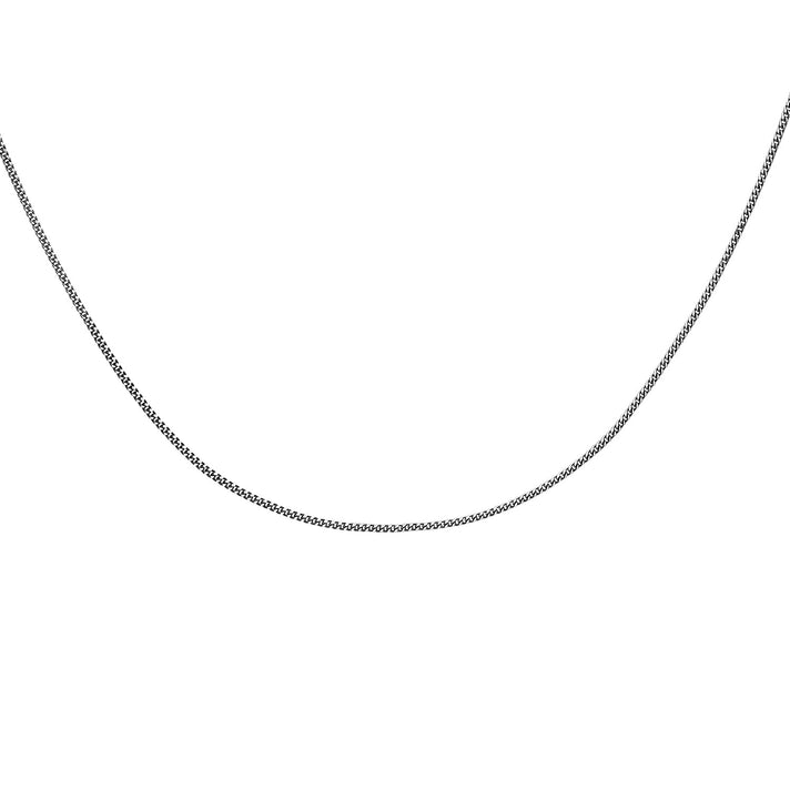 RHAPSODY 950 Platinum Diamond Cut 0.8mm Curb Chain 16 Inch with Supreme Finish 7167682 2