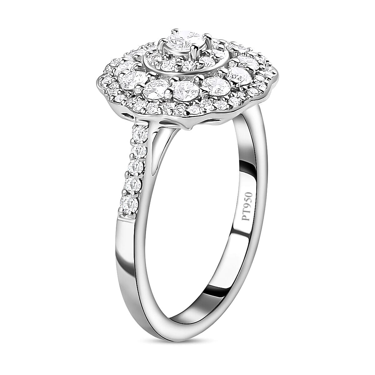 RHAPSODY 950 Platinum Floral Ring with IGI Certified VS-E-F Diamond 1.00 Ct. 7322148 7
