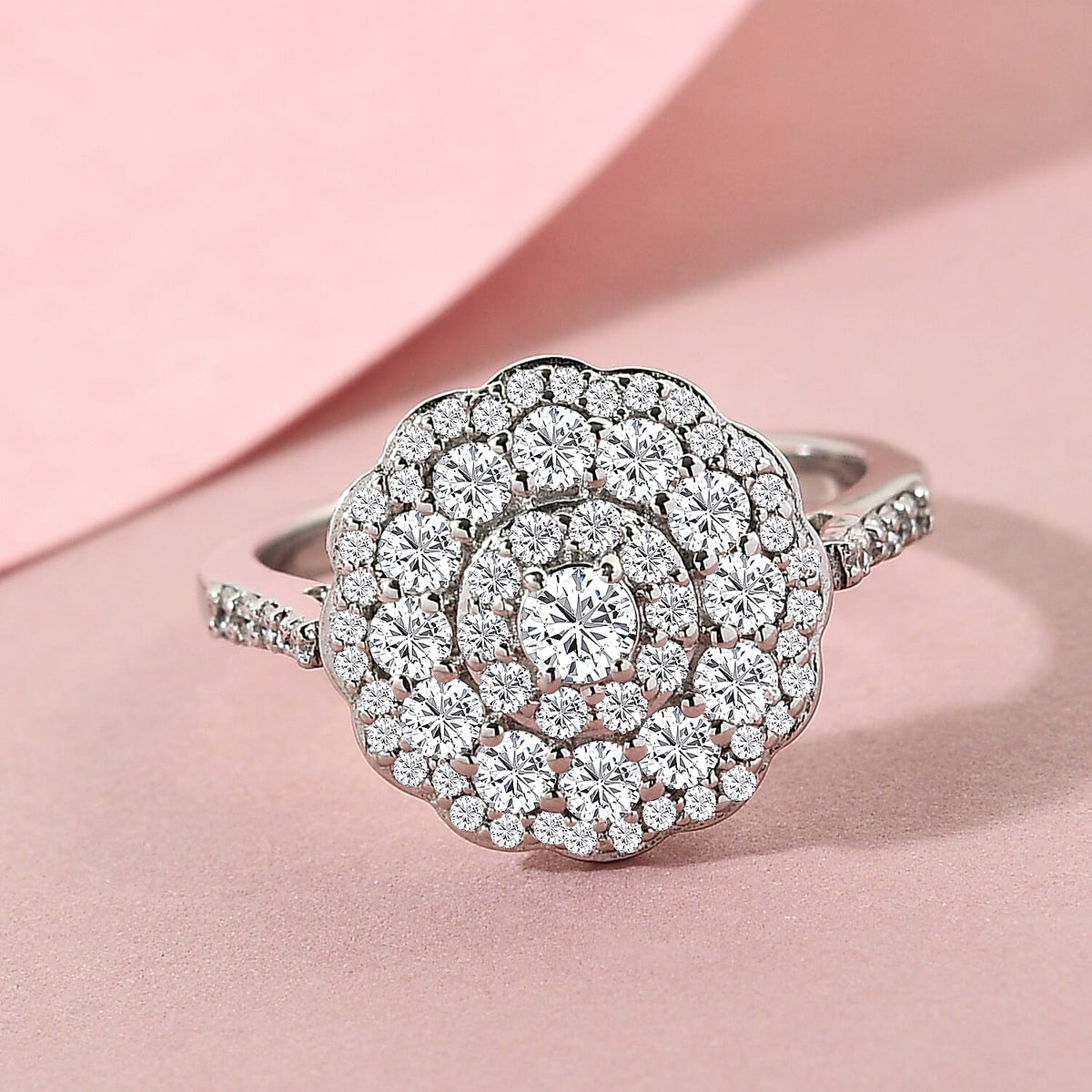 RHAPSODY 950 Platinum Floral Ring with IGI Certified VS-E-F Diamond 1.00 Ct. 7322148 4
