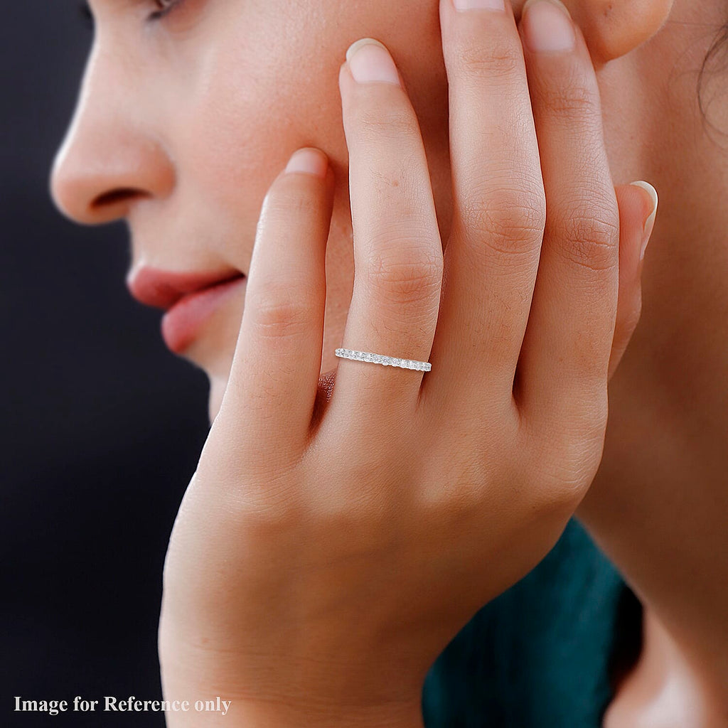 RHAPSODY 950 Platinum IGI Certified Diamond (VS/E-F) Eternity  Ring 1.00 Ct.