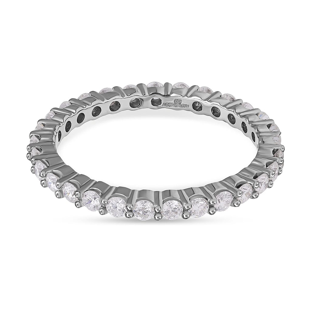 RHAPSODY 950 Platinum IGI Certified Diamond (VS/E-F) Eternity  Ring 1.00 Ct.