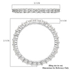 RHAPSODY 950 Platinum IGI Certified Diamond (VS/E-F) Eternity  Ring 1.00 Ct.