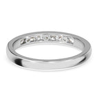 RHAPSODY 950 Platinum IGI Certified Diamond (VS-E-F) Half Eternity Ring 0.25 Ct.