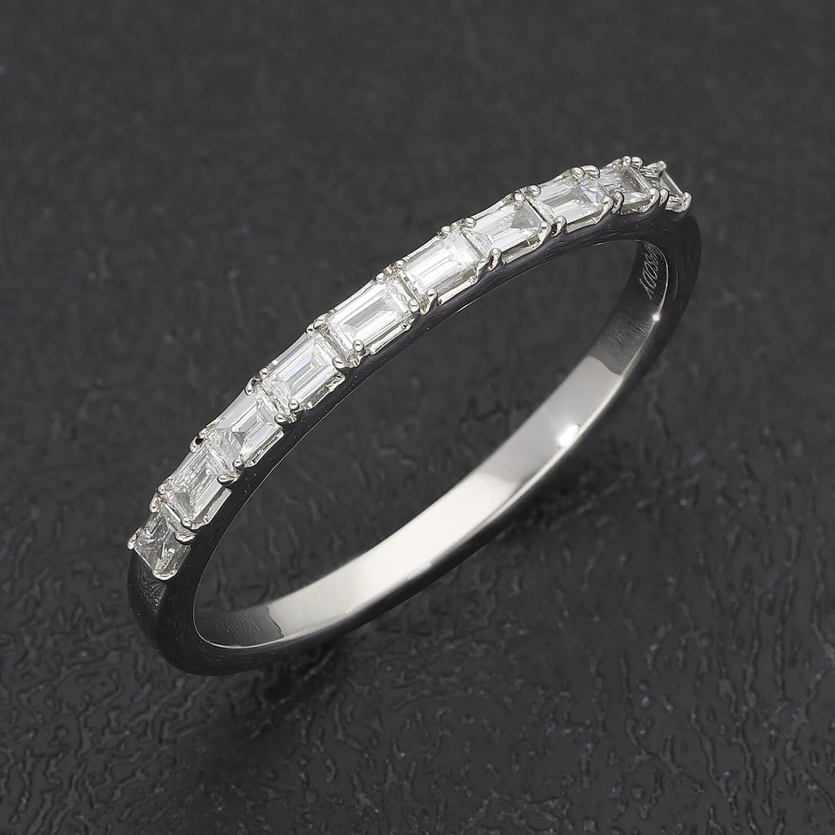 RHAPSODY 950 Platinum IGI Certified Diamond (VS- E-F) Half Eternity Wedding Band Ring 0.330 Ct. 3849396 2