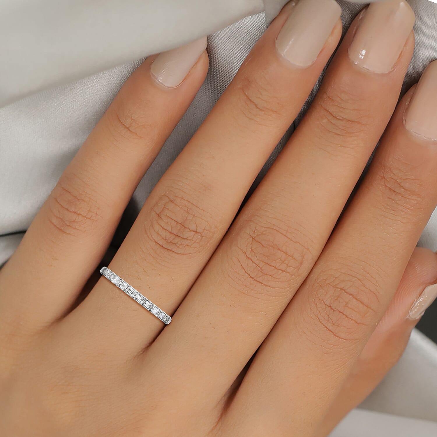 RHAPSODY 950 Platinum IGI Certified Diamond (VS- E-F) Half Eternity Wedding Band Ring 0.330 Ct. 3849396 3
