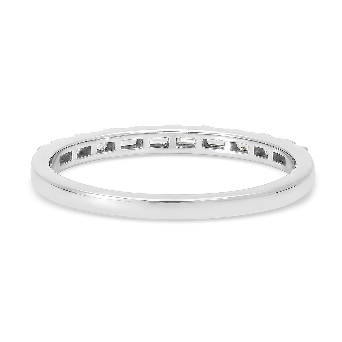 RHAPSODY 950 Platinum IGI Certified Diamond (VS- E-F) Half Eternity Wedding Band Ring 0.330 Ct. 3849396 5