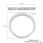 RHAPSODY 950 Platinum IGI Certified Diamond (VS- E-F) Half Eternity Band Ring 0.330 Ct.