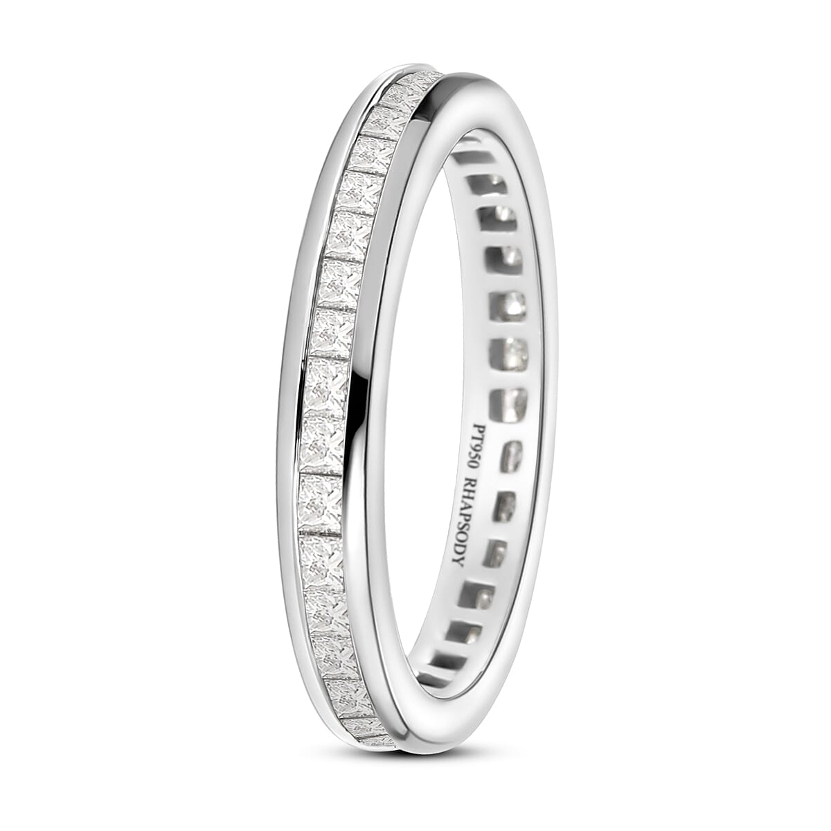 RHAPSODY 950 Platinum IGI Certified Diamond (VS-E-F) Full Eternity Wedding Band Ring 1.00 Ct. 8915034 8