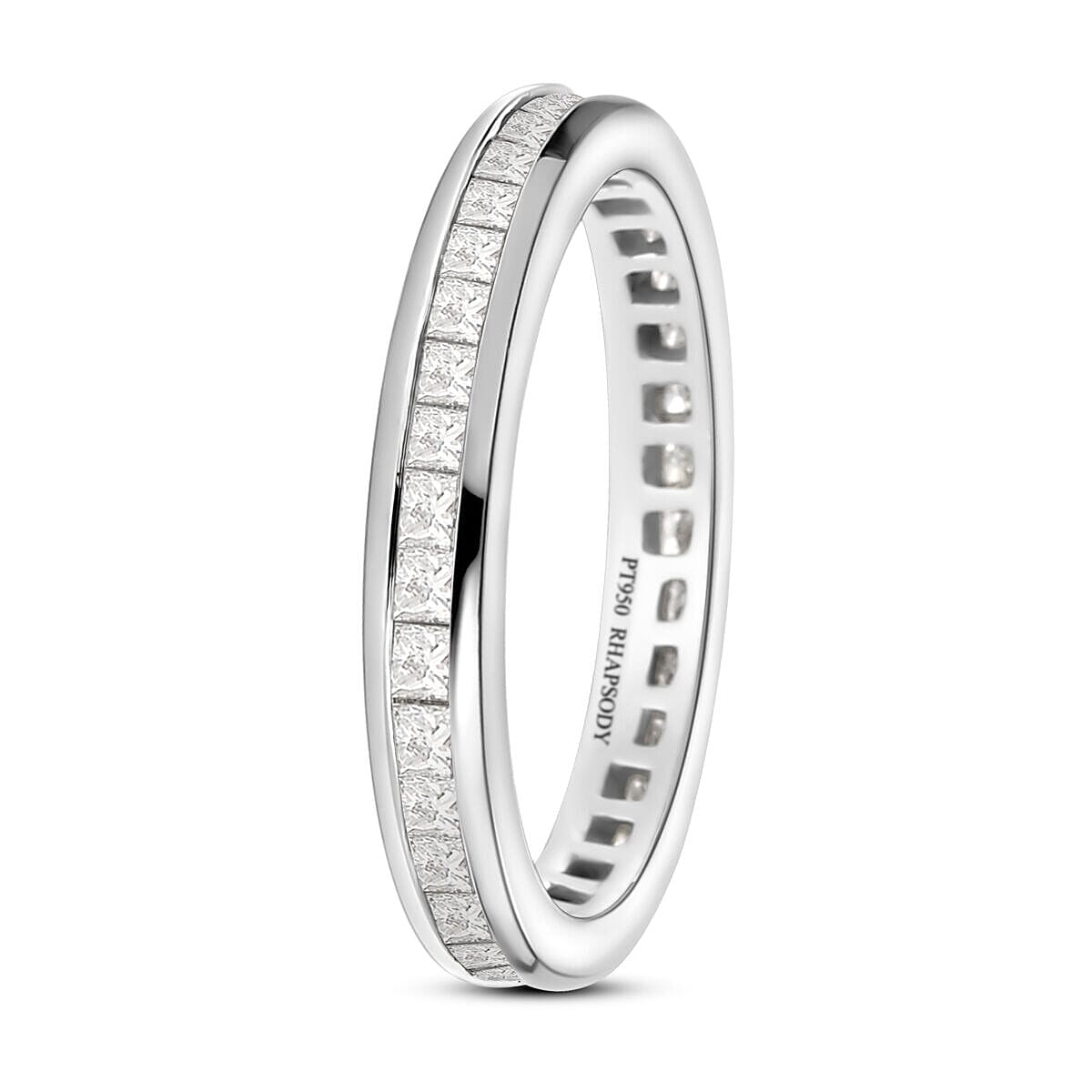 RHAPSODY 950 Platinum IGI Certified Diamond (VS-E-F) Full Eternity Wedding Band Ring 1.00 Ct. 8915034 7